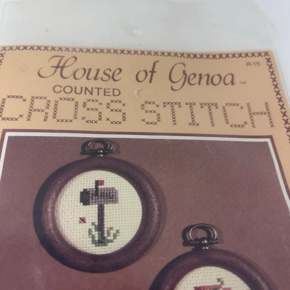 House Of Genoa Counted Cross Stitch Mushrooms & Mailboxes 3